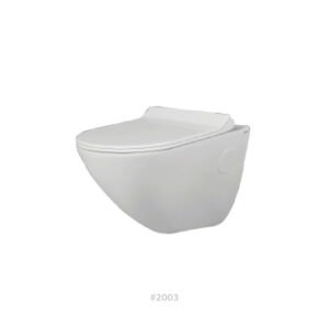 P4® CERAMIC Wall hanging commode round #2003