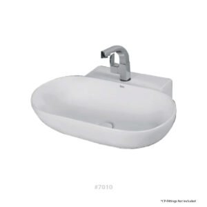 P4® CERAMIC Counter Top Wash Basin Oval #7010