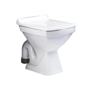 P4® CERAMIC EWC Square Shape Western Toilet with Seat Cover